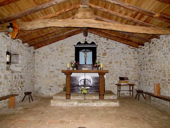 Intérieur de l'ermitage Santakrutz