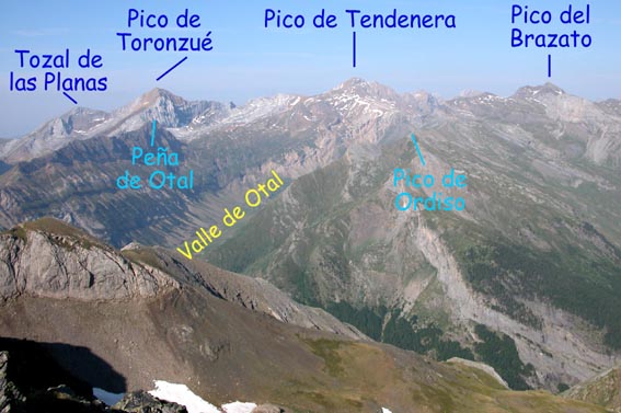 Vue en direction du Pico de Tendenera.