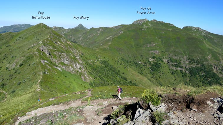 Puy Mary et Puy de Peyre Arse