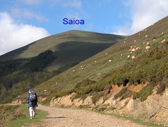 Vue sur le Saioa depuis le dpart.