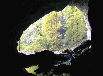 Grotte émergence de la Grande Bidouze.