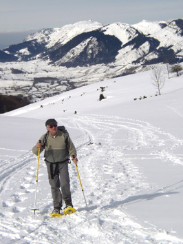 Le vallon de Pourteigt et au fond le Bnou et le pic des Escurets.